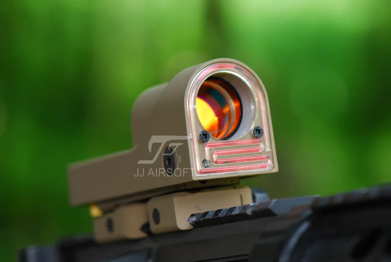 JJ Airsoft 1x24 Reflex Red Dot(черный/коричневый) RX06: Reflex треугольник сетка(ePacket/HongKong Post Air Mail