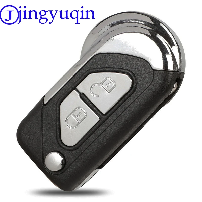 jingyuqin Remote 2b Flip Folding Car Key Shell Case Fob Cover For Citroen DS3 Uncut VA2 Key Blade Housing Cover electric fuel pump