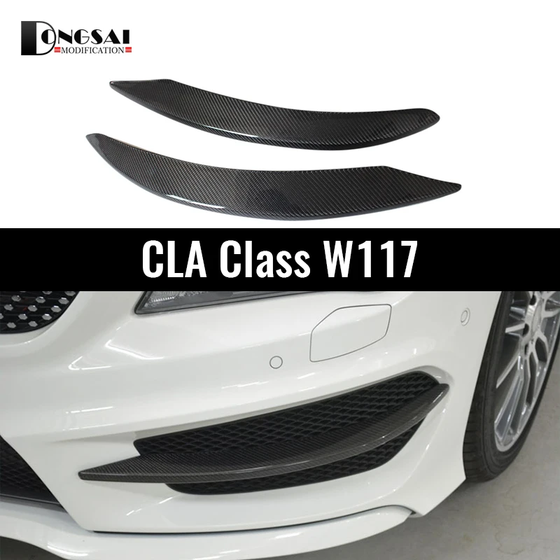 

Carbon Fiber Front Bumper Splitter Cap Flap for Mercedes-benz CLA W117 Pre-facelift M sport CLA 45