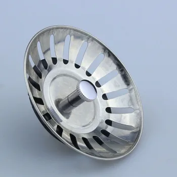 

1Pcs Plug Head 7.9*3.68CM Kitchen Tool Filter Sink Cover Silver Drain Stopper Strainer Plug Stainless Steel