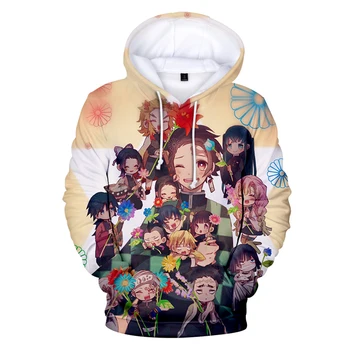 

creative Demon Slayer: Kimetsu no Yaiba 3D Hoodies in boys/girls long sleeve autumn warm popular 3D print hoodie in children