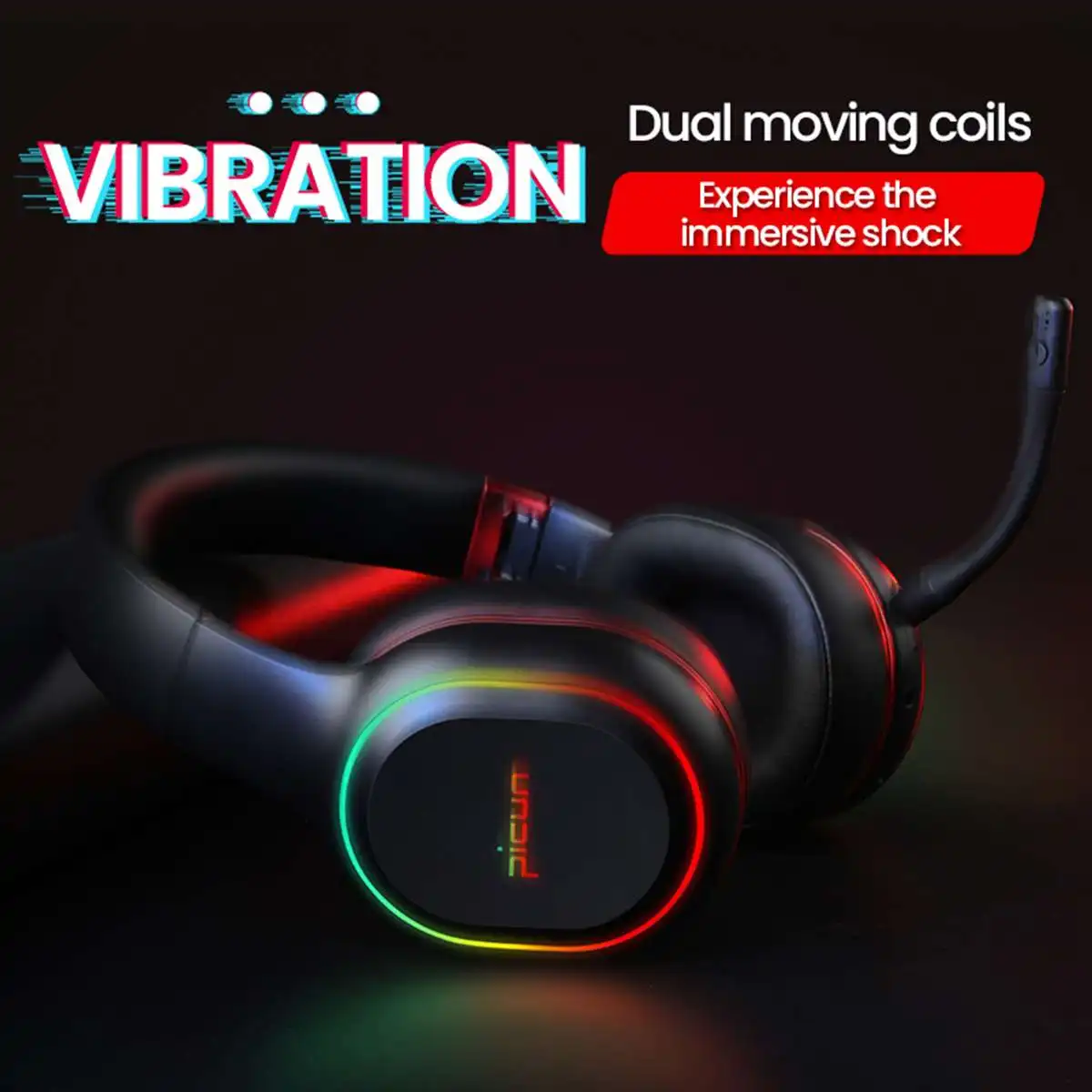Headphone Player bluetooth 4.1 Gaming Music Headset LED Lighting Sports Wireless Headphones With Mic for PC Mobile Hands Free