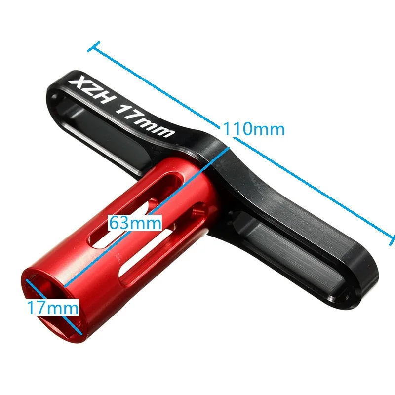 Rad Hex Muttern Hulse Schlussel 17Mm Metall Werkzeuge Rc Auto 1/8 Fur Off-Road Rc Lkw Auto Monster Lkw Traxxas X-Maxx Summit E-R