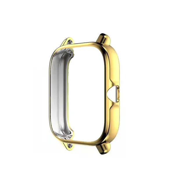 Bracelet Protective Case For Xiaomi Amazfit GTS 2 Mini 3 2e Bip S Lite U Pro Strap Stainless Steel Band Touch Screen Protector Gold