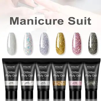 

10pc/kit Nail Gel Kit Nail Extension Gel Nail Enhancement Builder Gel with 6 Luxurious Colors Poly