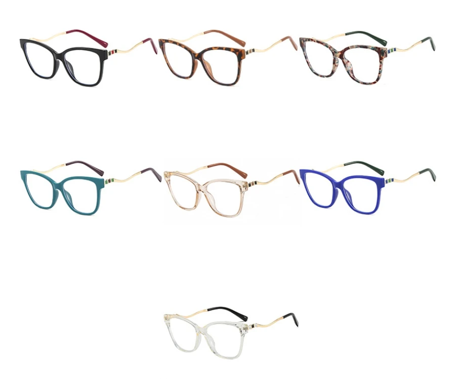 80172 TR90 Anti-blue Light Retro Cat Eye Glasses Frame Men Women Optical Fashion Computer Eyeglasses blue filter glasses
