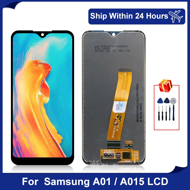 ЖК дисплей 5 7 дюйма для Samsung Galaxy A01 A015F A015 сенсорный экран дигитайзер A015F/DS запасные части|Экраны мобильных