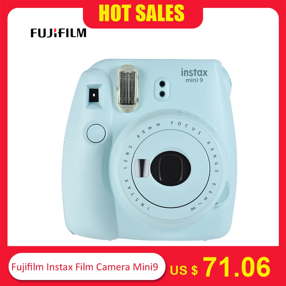 

5 Colors Fujifilm Instax Mini 9 Instant Camera Photo Camera 2 Options/MINI 9+13 in 1 Kit Camera Case Filter+Album+Sticker+Other