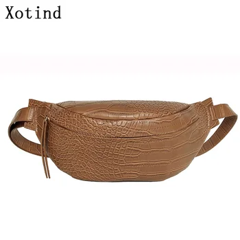 

Fashion Women Waist Bag Luxury Brand Pu Leather Chest Pack 2019 Stone Pattern Fanny Packs Belt Bag High Quality Messenger Bags