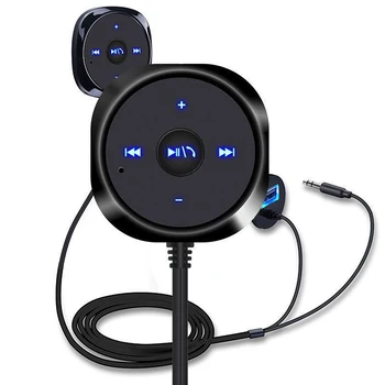 

Music Adapter Audio Transmitter Receiver 1 Set Mini Wireless Bluetooth with Aux Out for Speaker Car Stereo Hands-free