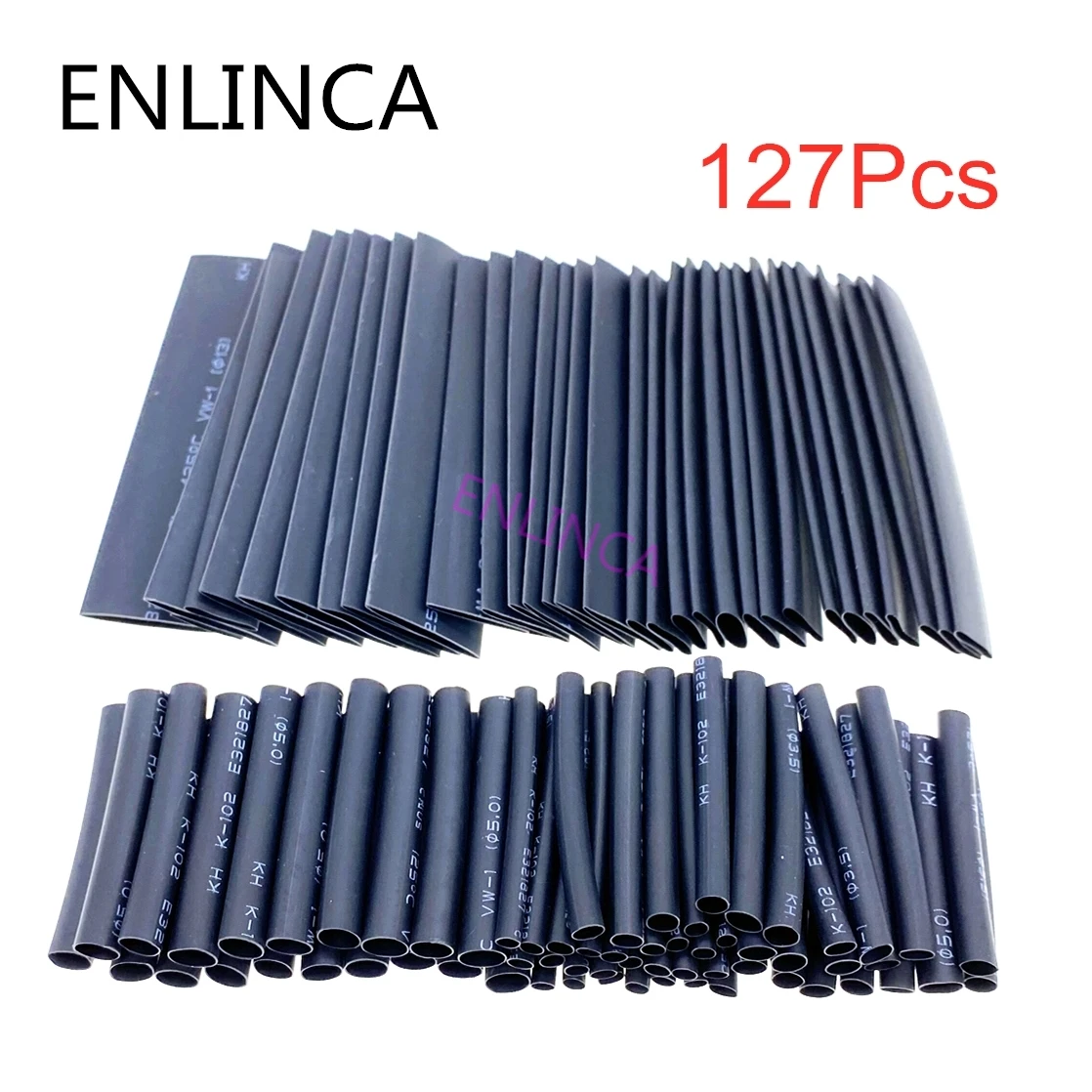 127 pces calor psiquiatra sleeving tubo variedade kit conexão elétrica fio cabo envoltório à prova dwaterproof água encolhimento 2:1