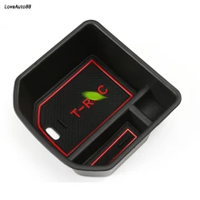 Car Central Armrest Storage Box Container Interior Stowing Tidying Accessories For Volkswagen VW T-ROC T ROC 2017 2018 2019