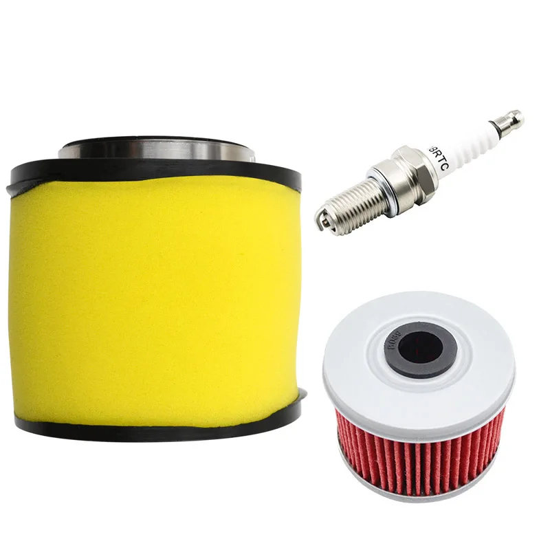 Motorcycle Air Filter & Oil Filter & Spark Plug For Honda FourTrax 300