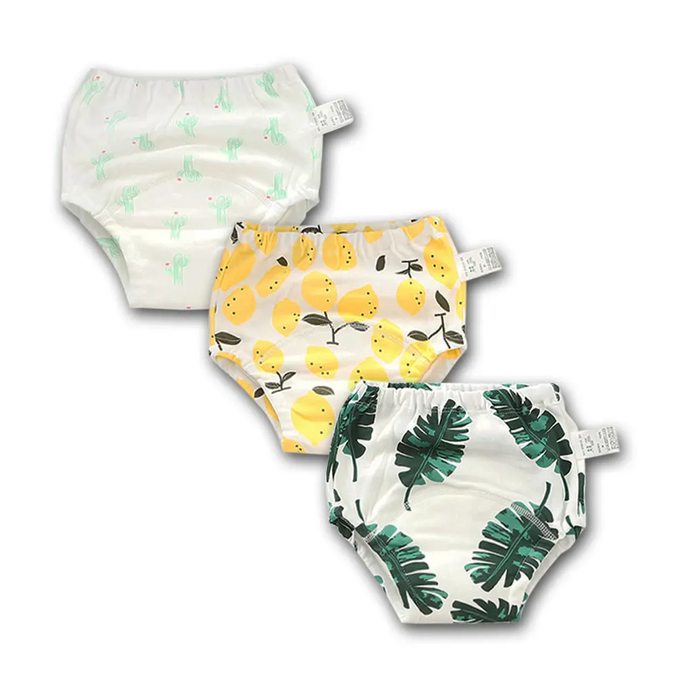 3pcs Reusable Potty Training Pants Baby Kids Boys Girls 6 Layers