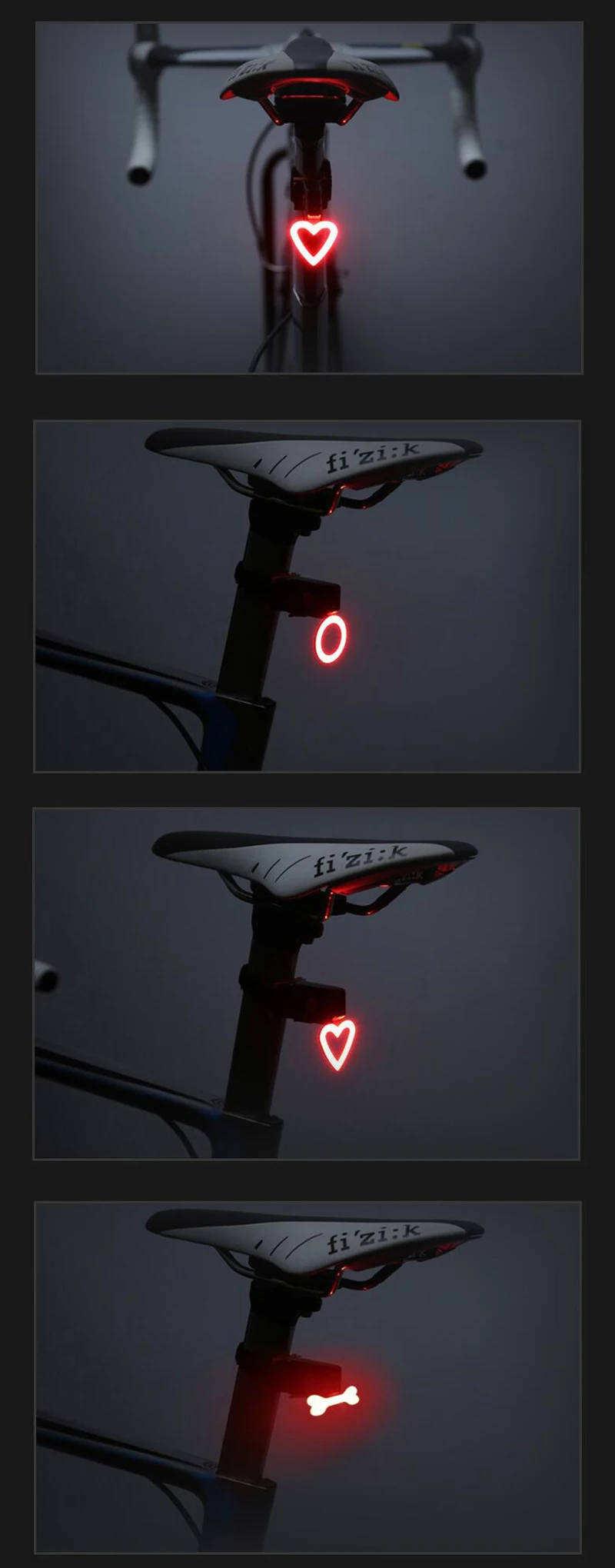 Sale Multi Lighting Modes Bicycle Light USB Charge Led Bike Light Flash Tail Rear Bicycle Lights for Mountains Bike Seatpost 10