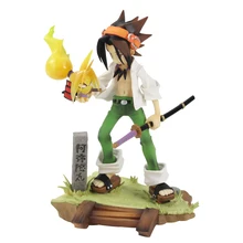  17-24cm Shaman King Asakura Hao Yoh Asakura 1/8 Scale Pre-Painted Figure PVC Model Toys Doll 