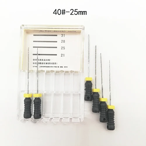 1 pack(40-25mm) 8 packs 8#-40# 25mm Dental K Files Root Canal Dentistry Endodontic Instruments Dentist Tools Hand Use Stainless Steel - Цвет: 1 pack(40-25mm)