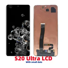 

100% Original AMOLED LCD For Samsung S20 Ultra G988 G988F Touch Screen Digitizer S20 Ultra LCD Display Service Parts with Dots