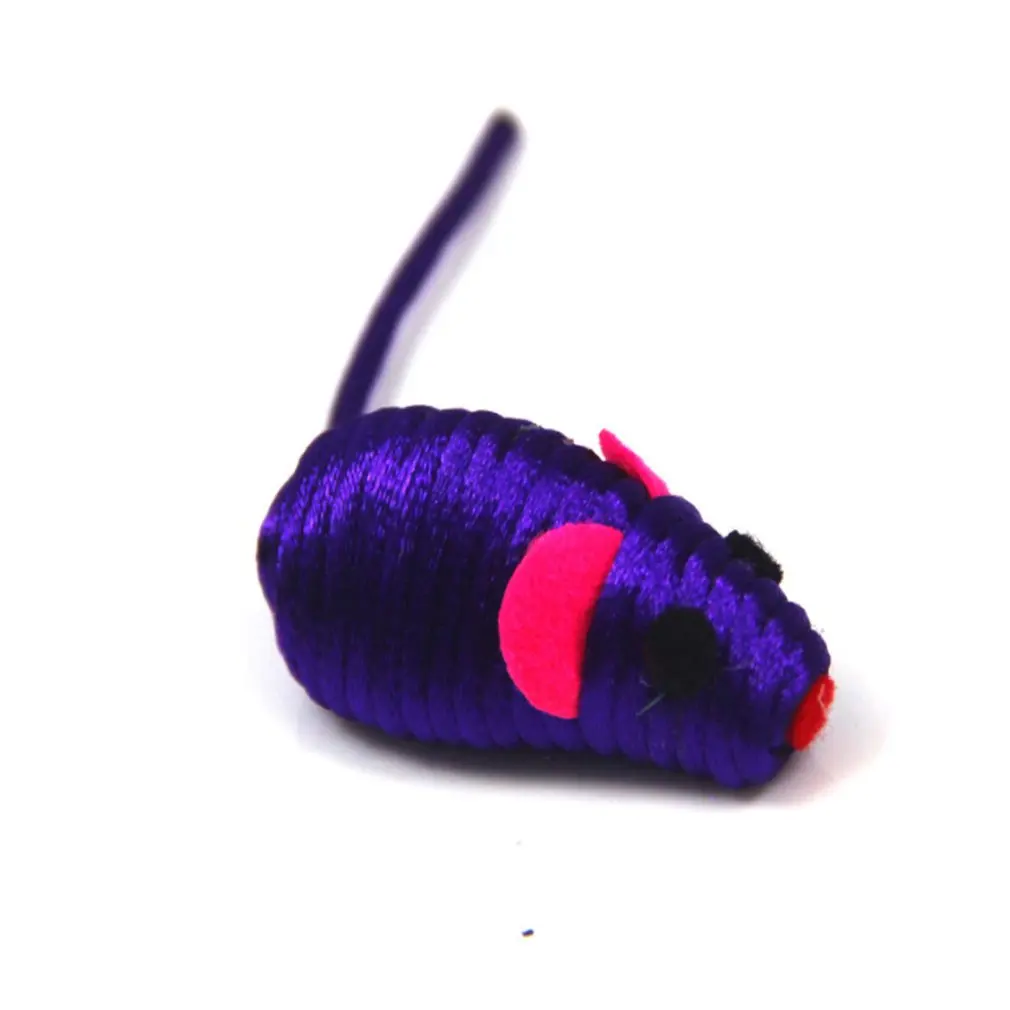 Cotton Rope Cute Mouse Shape Grinding Claws Teasing Cat Toys Funny Pet Kitten Playing Toys Cat Supplies Random Color