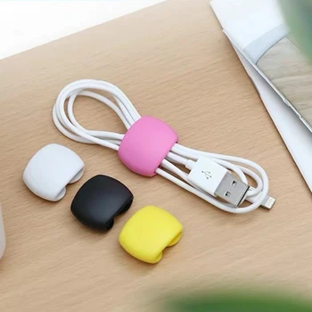 

4PCS Travel Data Line Cable Winder Buckle Headphone Charging Line Wire Finishing Winding Storage Multi-function Winding Buckle