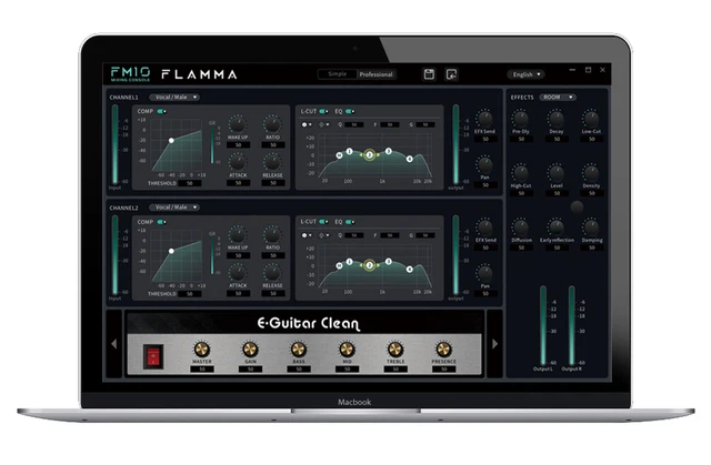 【美品】FM10【Flamma】 FLAMMA FM10 Digital Audio Mixer 6 Channel Mixing Console