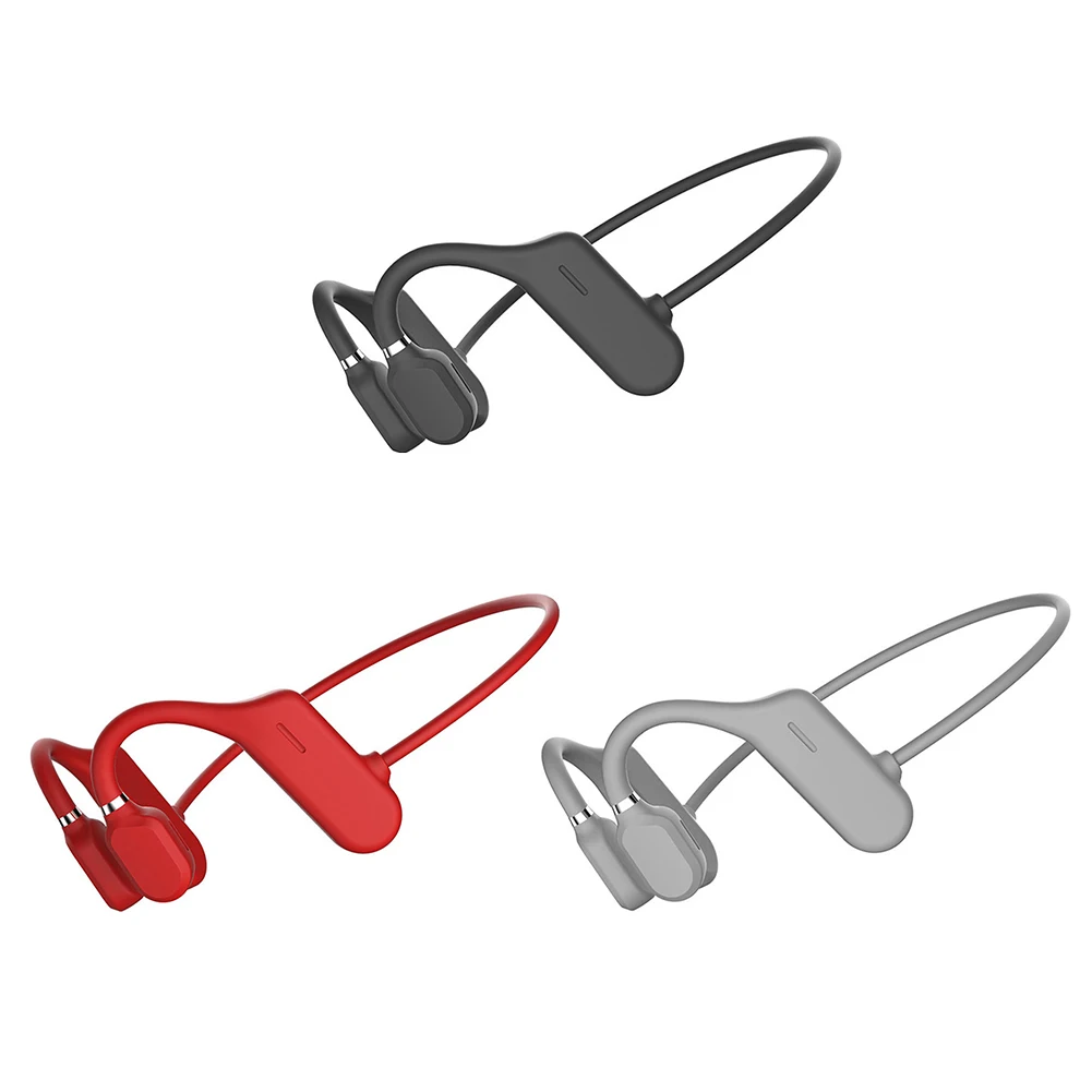 Bluetooth Bone Conduction Headphone Stereo Handsfree Wireless Ear Hook Headset with Microphone for Cycling Outdoor Sport
