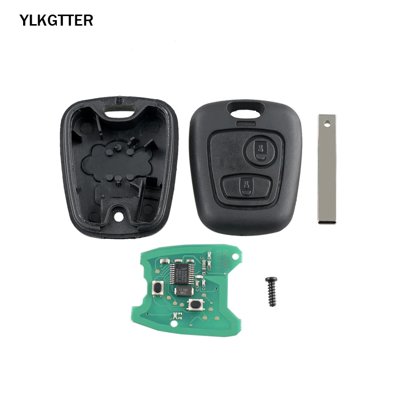 Coche-de-control-remoto-Clave-2-botones-434Mhz-para-PEUGEOT-207-PEUGEOT-307-sin-llave-de (1)