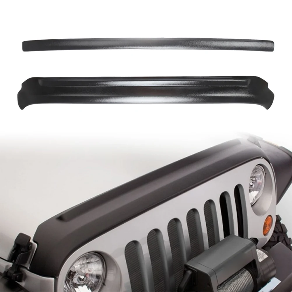 2Pcs For Jeep Wrangler JK Accessories Hood Bug Stone Chip Deflector Guard  2007 2008 2009 2010 2011 2012 2013 2014 2015 2016 2017|Styling Mouldings| -  AliExpress