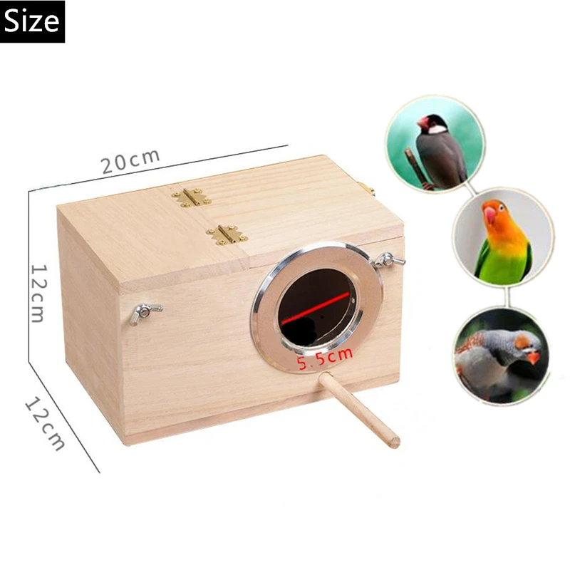 Title 8, Wood Bird House Nest Birds Breeding Box Bird Pa...