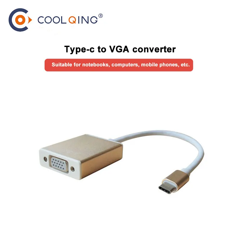 

USB C To HDMI 4K VGA Adapter USB 3.1 Type C USB-C to VGA HDMI Video Converters Adaptor for Macbook Pro/ Chromebook Pix