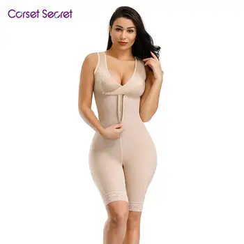 

Corset Secret Women Shapewear Front Zipper Queen Size Breastfeeding Bodysuit Full Bdyshaper Tummy Control Women Bodysuit