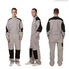 Хлопок, мужские комбинезоны, износостойкие, для мастерской, антистатические, сиамские комбинезоны, пыленепроницаемые, механические, авто, ремонтники, комбинезоны