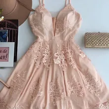 graduation dress for women Chamapgne Spaghetti Straps Zipper Back Real Picture In Store Short Customer Design Homecoming Dress