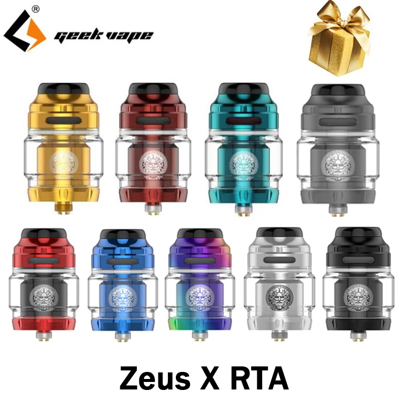 

Original Geekvape Zeus X RTA Tank E Cig 4.5ml Capacity Atomizer Vape Supports Single/Dual Coil&Top Airflow VS Zeus RTA Vaporizer