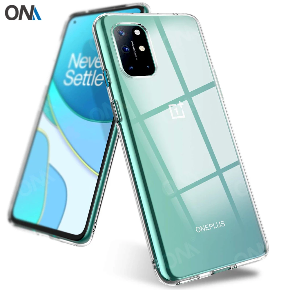 Чехол для OnePlus 8T / Plus 5G прозрачный силиконовый бампер из ТПУ мягкий чехол One 1 + 6 55