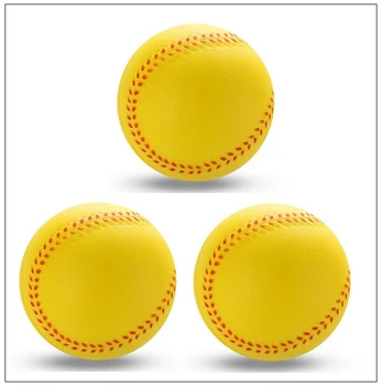 

One Piece PU Foaming Baseballs Solid Baseball Balls Softball Training Exercise Baseball Outfits For Children Kids Students