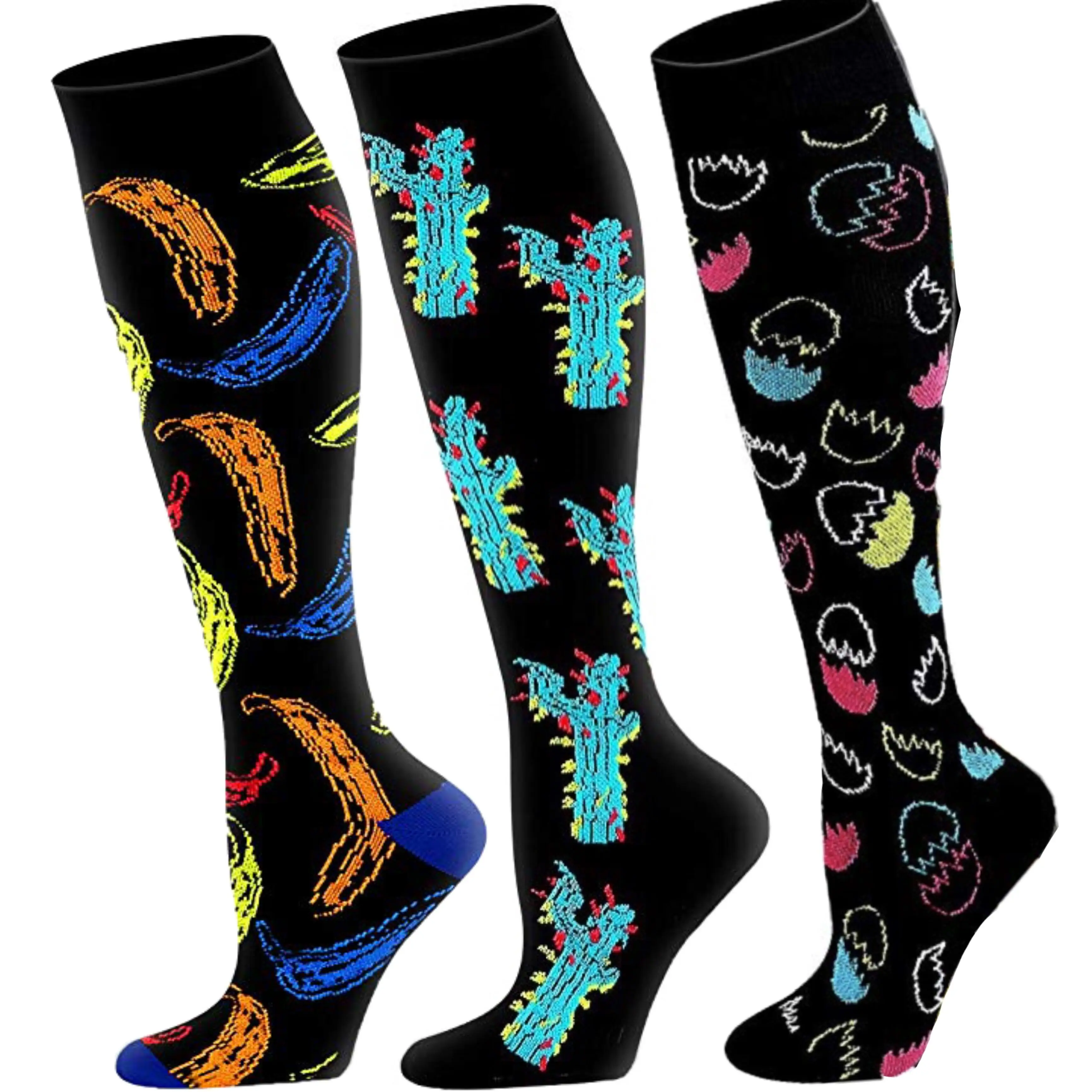 Anti Fatigue Women Men Compression Socks Yoga Golf Varicose Veins Socks Hockey Crossfit Fit For Edema, Diabetes, Swelling