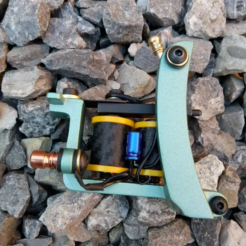 

Professional Hand Made Tattoo Machine Gun 12 Wrap Shader Hand Crafted Tattoo Tool