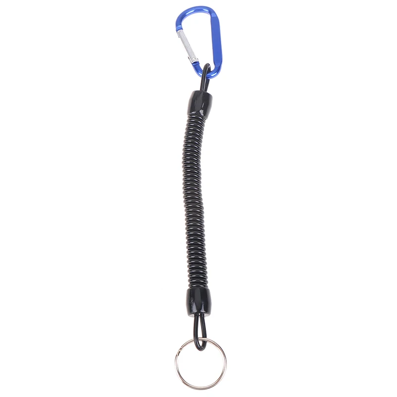 Синий 1 шт. рыболовные канаты Lanyards катание на байдарках Кемпинг безопасные ручки для губ приманка для рыбы инструменты рыболовный аксессуар карабин - Цвет: Синий