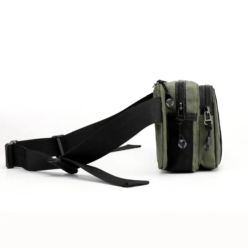 

Large-Volume Men Sports Waist Pack Versatile Trend Crossbody Bag Waterproof Nylon Bag Light Casual Chest Pack