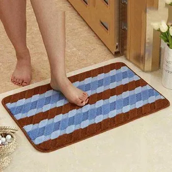 

Modern Striped Household Floor Mat For Living Room Kitchen Anti-slip Foot Pad 40*60cm Doormat Bathroom Carpet Rugs Super Soft