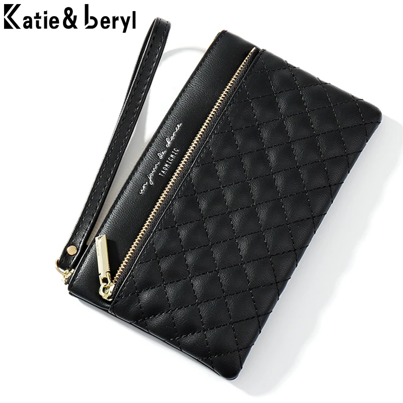 

Brand Wristband Clutch Wallet Women Card Holder Cell Phone Coin Pocket Female Purse Fashion Long Wallets Carteira High Quality