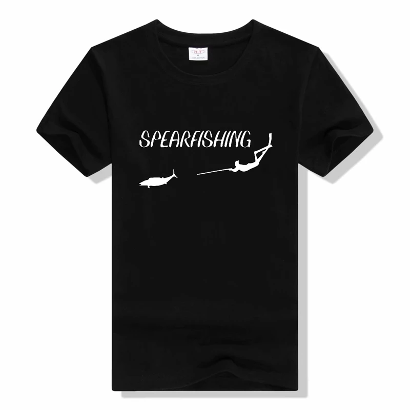 Летняя мода Sperfishing Freediving Мужская футболка океанская с морским принтом модные
