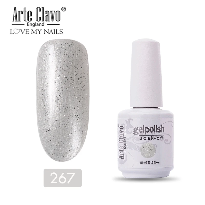 Arte Clavo 15 мл 47 Цветной Гель-лак для ногтей Vernis длительный УФ-лак для ногтей база замочить от ногтей Гель-лак Полировочный Гель для маникюра - Цвет: 11267
