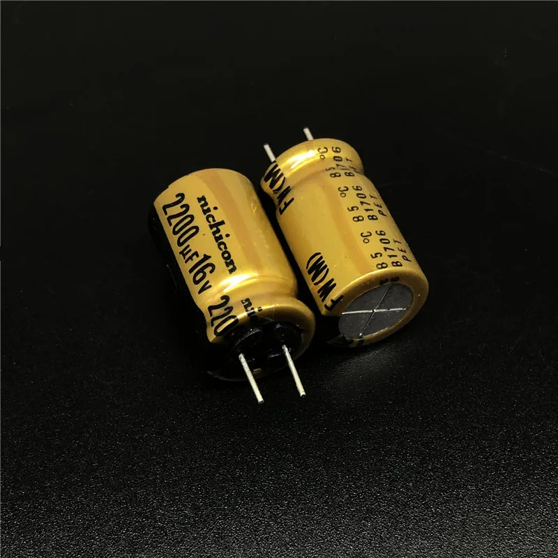 5 шт. 2200 мкФ 16В NICHICON FW серия 12 5x20 мм 16V2200uF HiFi аудио конденсатор | Электронные