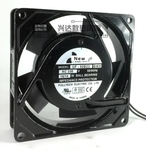 UF-92B23 230V 16 Вт 9 см 9225 металлический вентилятор охлаждения