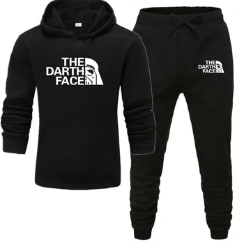 

New Men Hoodies Suit Tracksuit Sweatshirt Suit Fleece Hoodie+Sweat pants Jogging Homme Pullover 3XL Sporting Suit Male