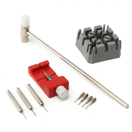 

Clock Tool 10 Pieces Set Split Watch Strap-Replacement Head Leather Belt Easy to Use Disassembler