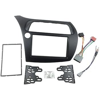 

Lhd Double Din Dvd Stereo Fascia Dash Kit Radio Panel Stereo Cover Plate Trim for Honda Civic Hatchback 2016-2011