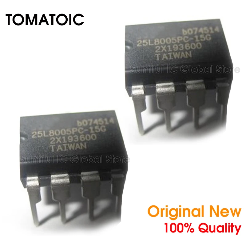 1 шт. MX25L8005PC-15G DIP8 MX25L8005PC MX25L8005 25L8005PC-15G DIP-8 материнская плата чип памяти | Электроника